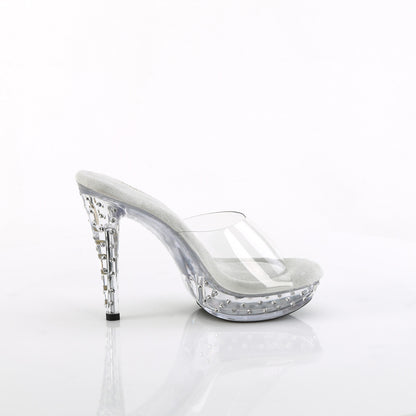 COCKTAIL-501SDT Fabulicious 5 Inch Heel Clear Sexy Rhinestone Shoes