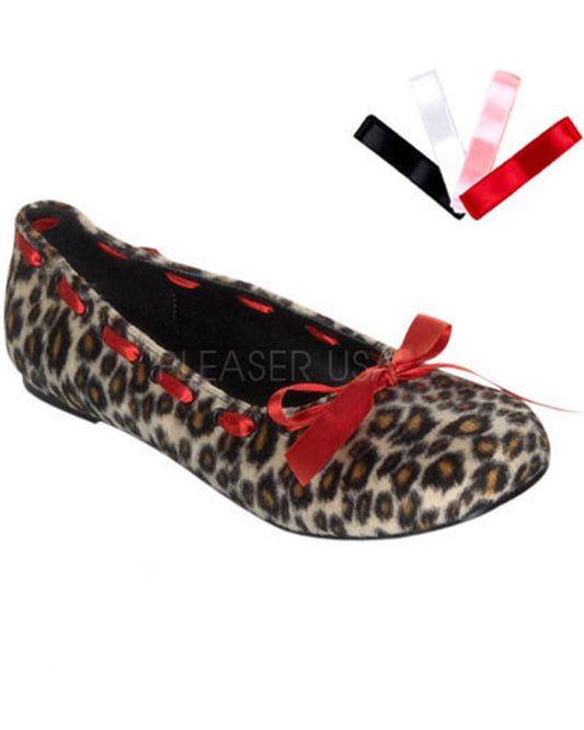 Demoniacult DAI20 Brown Cheetah Fur Sexy Shoes Discontinued Sale Stock