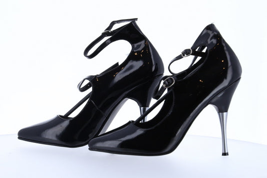 ENTICE-442 Pleaser Blk Patent High Heel Alternative Footwear Discontinued Sale Stock
