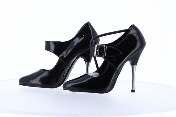 ENTICE-451 Pleaser Blk Patent High Heel Alternative Footwear Discontinued Sale Stock