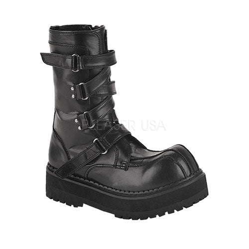 Demoniacult FIE130 Black Pu Sexy Shoes Discontinued Sale Stock