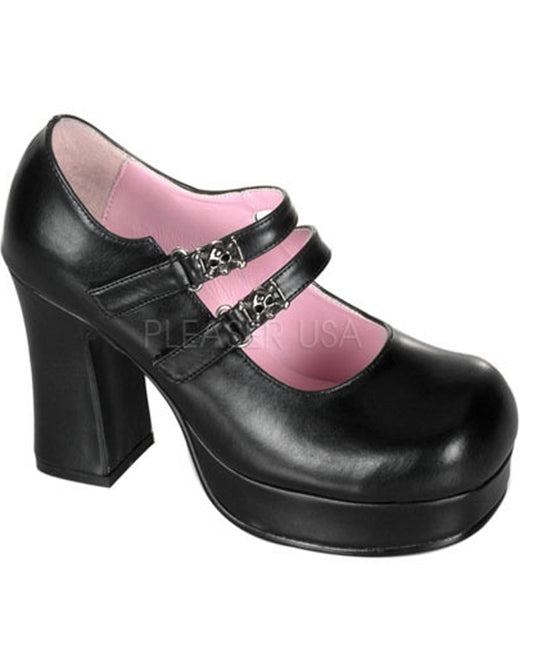Demoniacult GOT09 Black Pu Sexy Shoes Discontinued Sale Stock