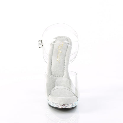LIP-108DM Fabulicious 5" Heel Clear Rhinestones Sexy Shoes