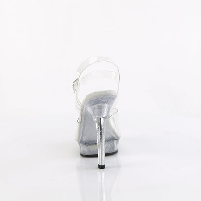 Lip-108mg Fabulicious 5 Inch Heel Clear Competition Heels