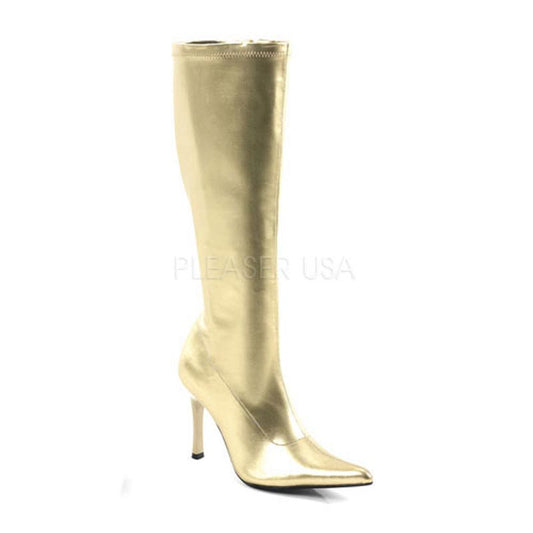 Pleaser LUST2000 Gold PU Sexy Shoes Discontinued Sale Stock
