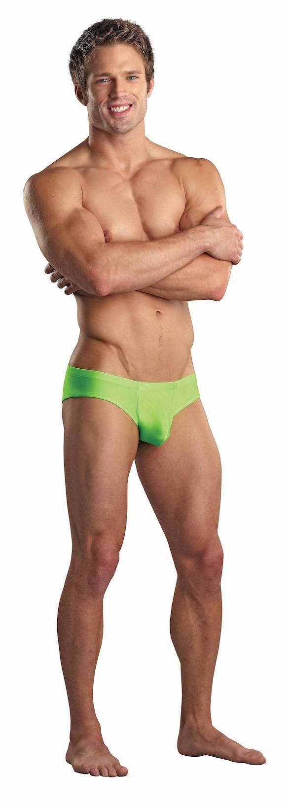 MPPAK873 Malepower Shirred Pouch Manty - Lime