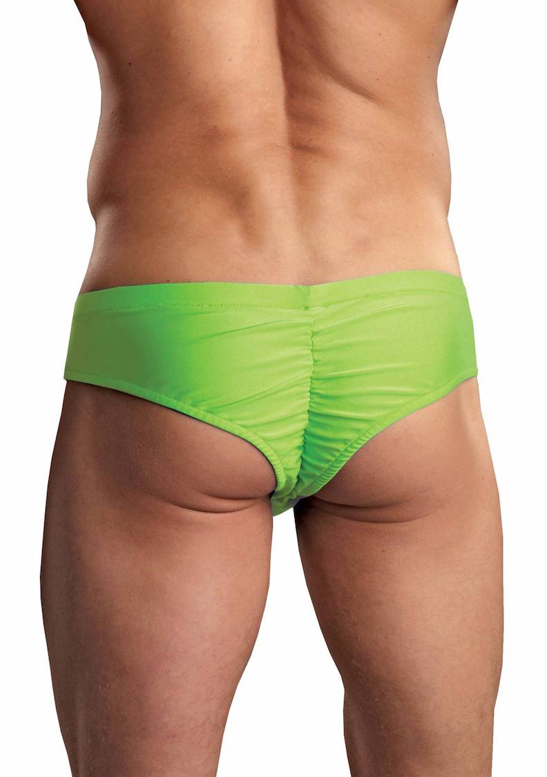 MPPAK873 Malepower Shirred Pouch Manty - Lime