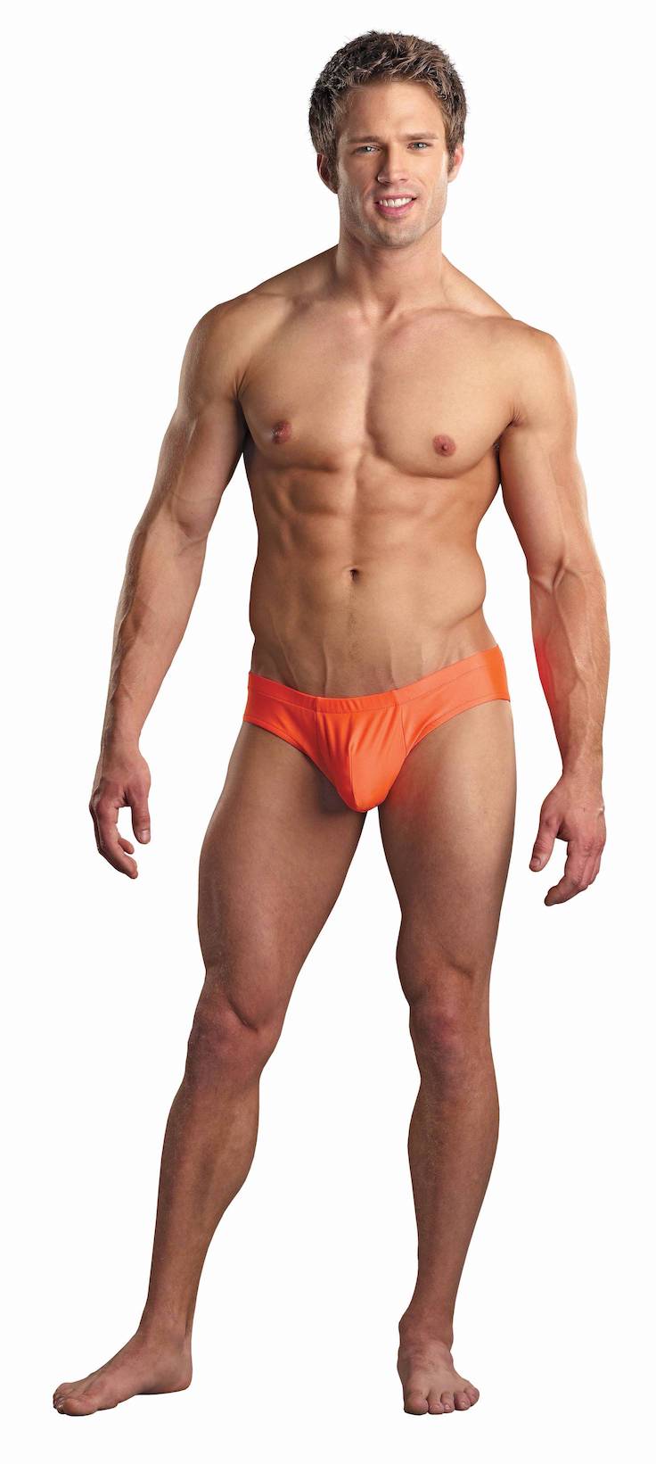MPPAK873 Malepower Shirred Pouch Manty - Orange