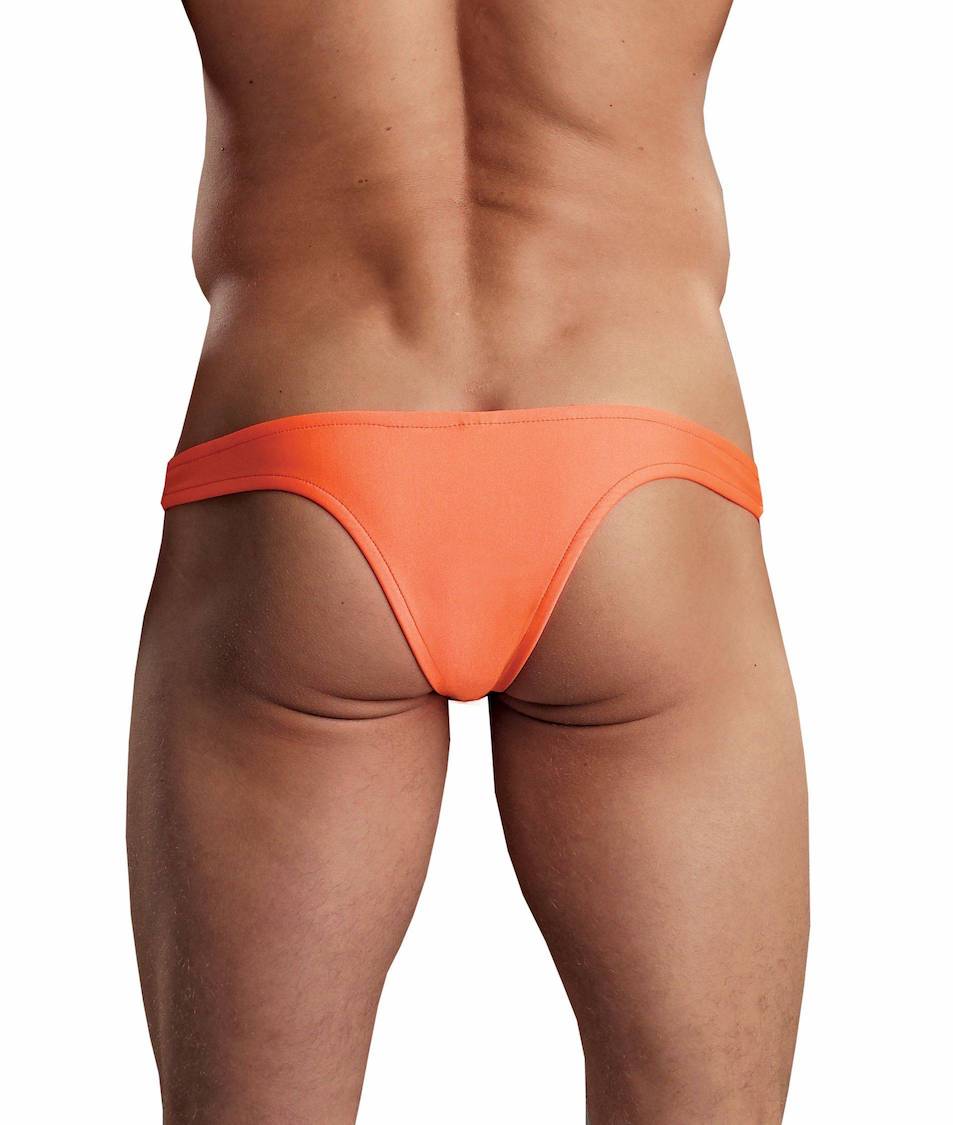 MPPAK874 MalePower Cut Full Thong Back - Orange
