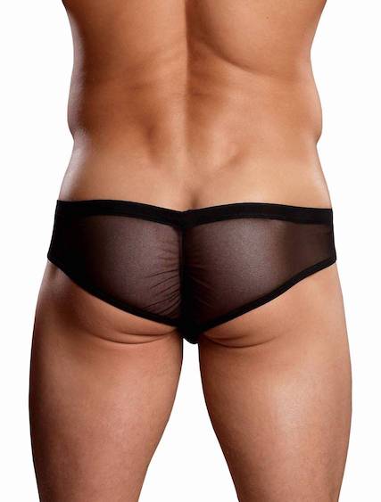 MPPAK883 MALEPOWER SHIRRED POUS MANTY - NEGRO