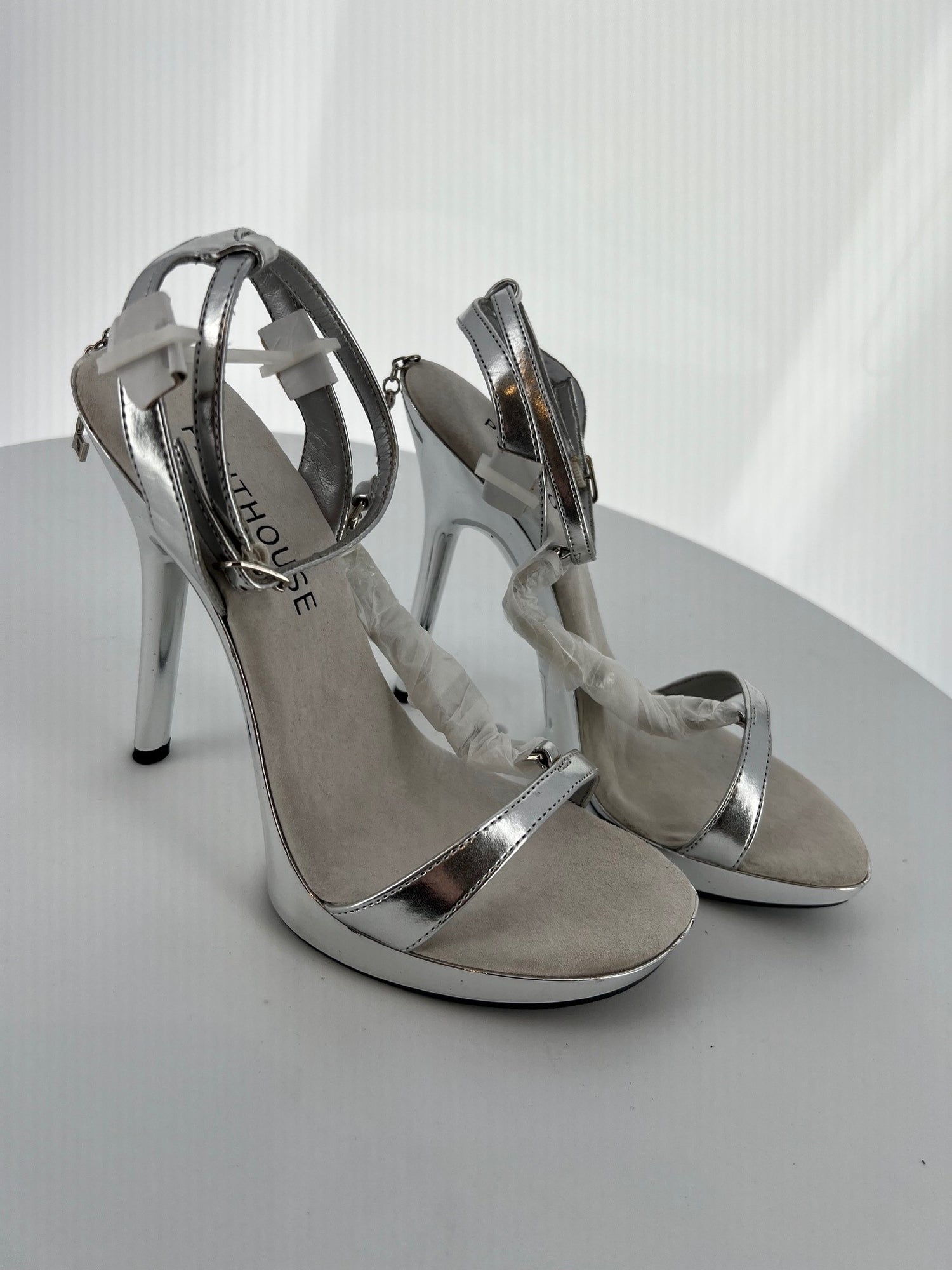 PH502-JOEY Penthouse Silver High Heel Alternative Footwear Discontinued Sale Stock