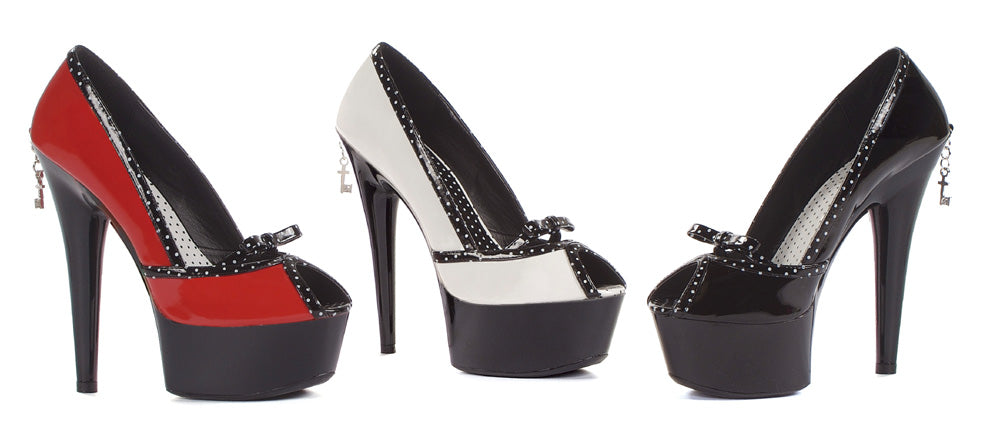 PH609-RANDY Penthouse Black High Heel Alternative Footwear Discontinued Sale Stock