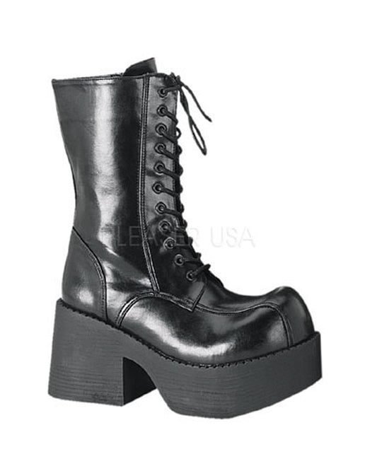 Demoniacult PLA202 Black Pu Sexy Shoes Discontinued Sale Stock