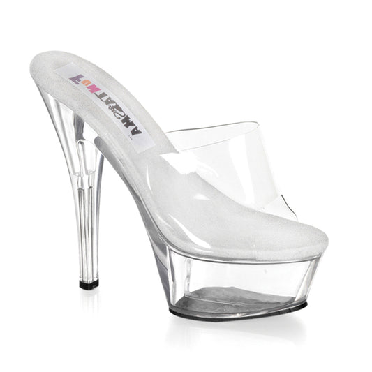 Pleaser PRI201 Clear/Clear Sexy Shoes Discontinued Sale Stock