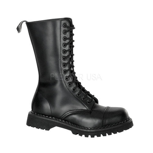 Demoniacult ROC14 Black Leather Sexy Shoes Discontinued Sale Stock