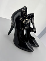 SEDUCE-446 Pleaser Blk Patent High Heel Alternative Footwear Discontinued Sale Stock