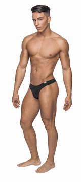 MPSMS007 MalePower Sleek Thong с чистой сумкой - черный