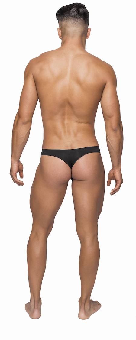 MPSMS007 MalePower Sleek Thong с чистой сумкой - черный