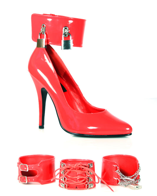 SEDUCE-434 Pleaser Red Patent High Heel Alternative Footwear Discontinued Sale Stock