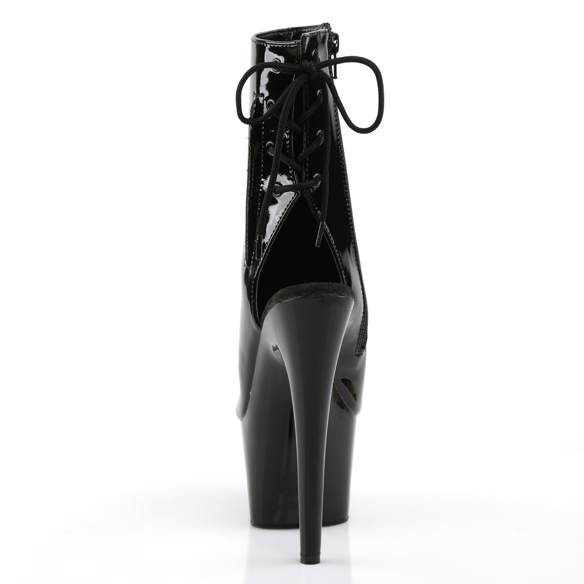 ADORE-1018 7" Heel Black Patent Strippers Ankle Boots-Pleaser- Sexy Shoes Fetish Footwear