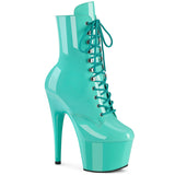 ADORE-1020 Pleaser Pole Dancing Aqua Platform Ankle Boots