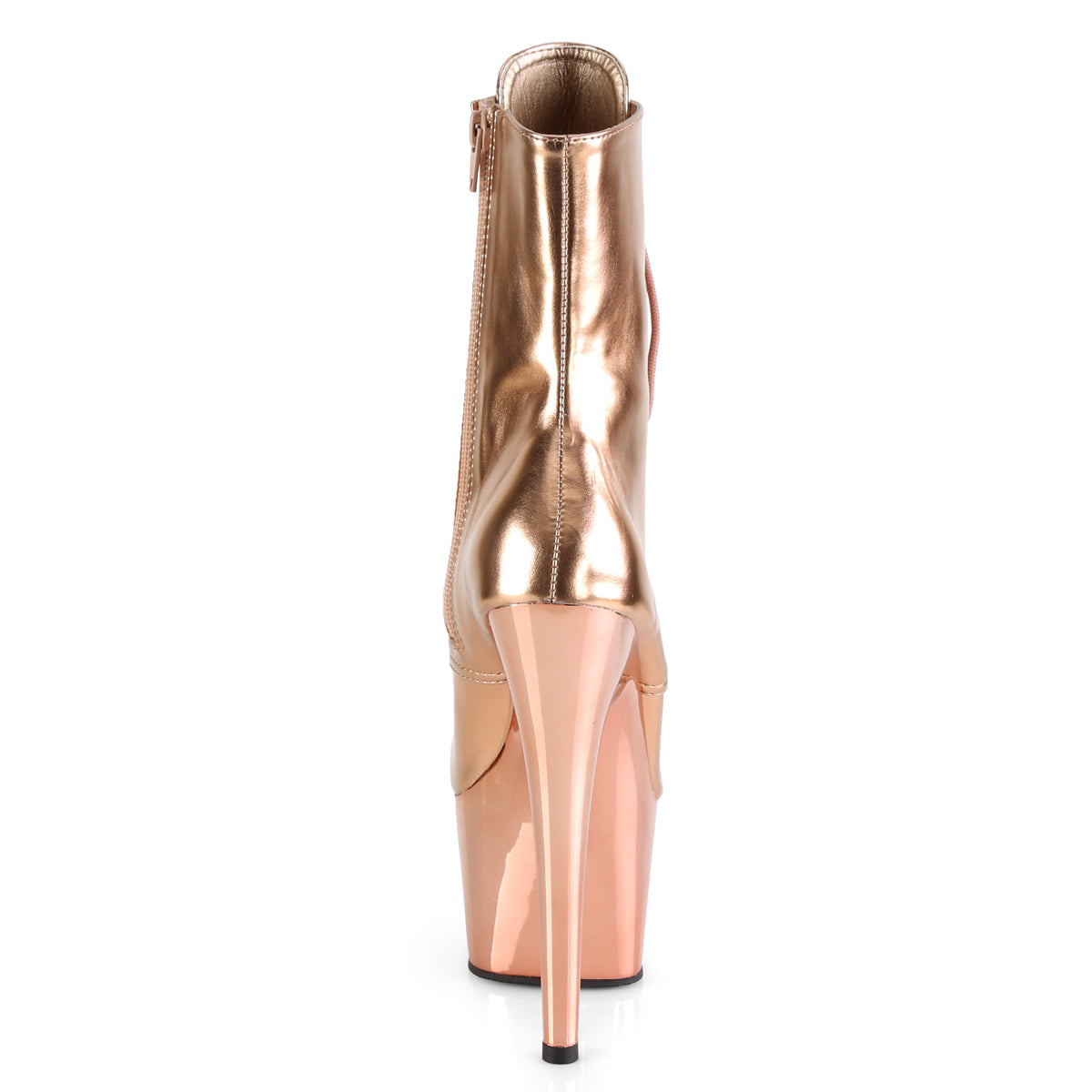 ADORE 1020 7" Rose Gold Metallic Exotic Dancer Ankle Boots Pleaser Sexy Shoes Fetish Footwear