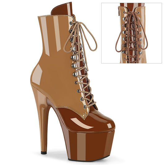 ADORE-1020DC Pleaser Toffee Pole Dancing Ankle Boots