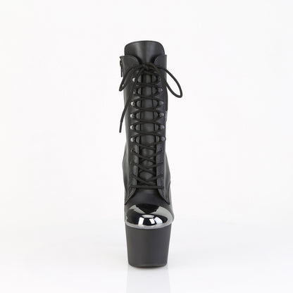 ADORE-1020ESC Pleaser Black Pole Dancing Platform Ankle Boots