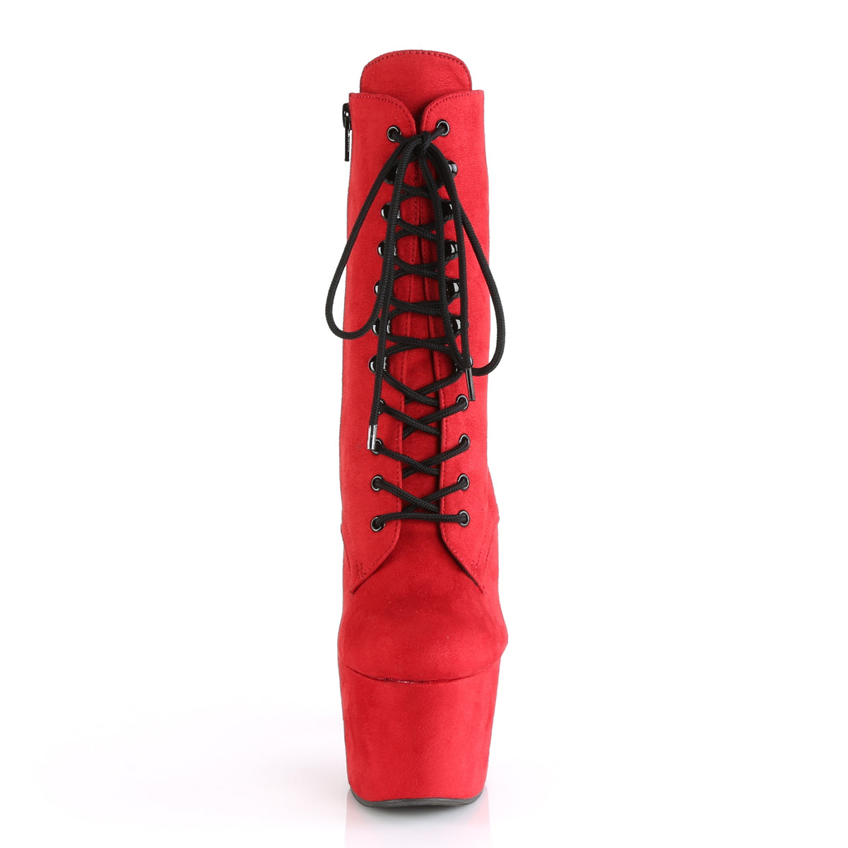 ADORE-1020FS Pleaser 7" Heel Red Exotic Dancing Ankle Boots-Pleaser- Sexy Shoes Alternative Footwear