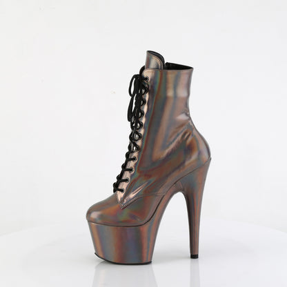 ADORE-1020HG Pleaser Sexy Holographic High Heel Pole Dancing Ankle Boots
