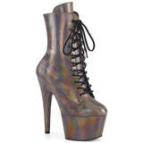 ADORE-1020HG Pleaser Sexy Holographic High Heel Pole Dancing Ankle Boots