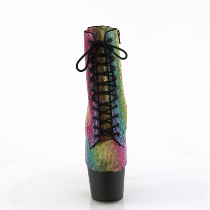 ADORE-1020RS Pleaser Rainbow Pride Bling Exotic Dancing Ankle Boots