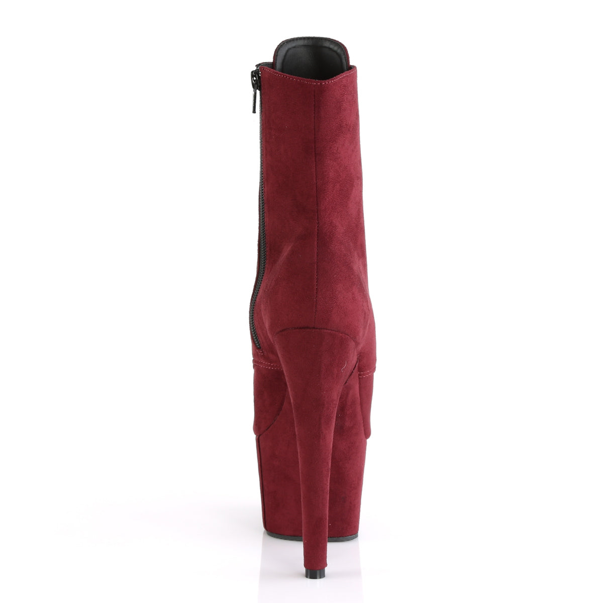 ADORE-1021FS Pleaser 7" Heel Burgundy Strippers Ankle Boots-Pleaser- Sexy Shoes Fetish Footwear