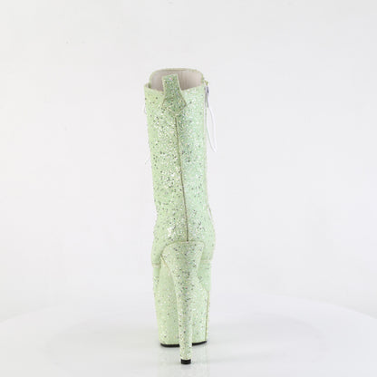 ADORE-1040GR Pleaser Sexy Mint Green Glitter Exotic Dancing Boots