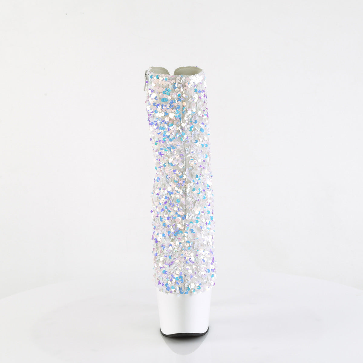 adore 1042sq pleaser sexy footwear wht multi sequins wht
