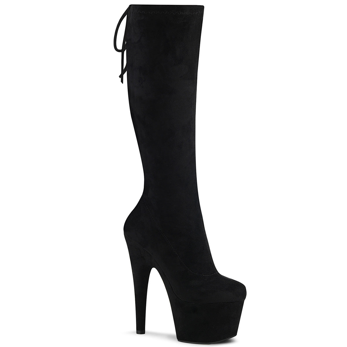 ADORE-2008 Pleasers Black Exotic Dancing Knee High Boots