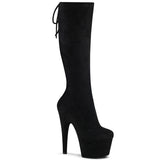 adore 2008_pleaser_platforms_exotic_dancing_knee_high_boots_pleasers_black_stretch_faux_suede_black_faux_suede