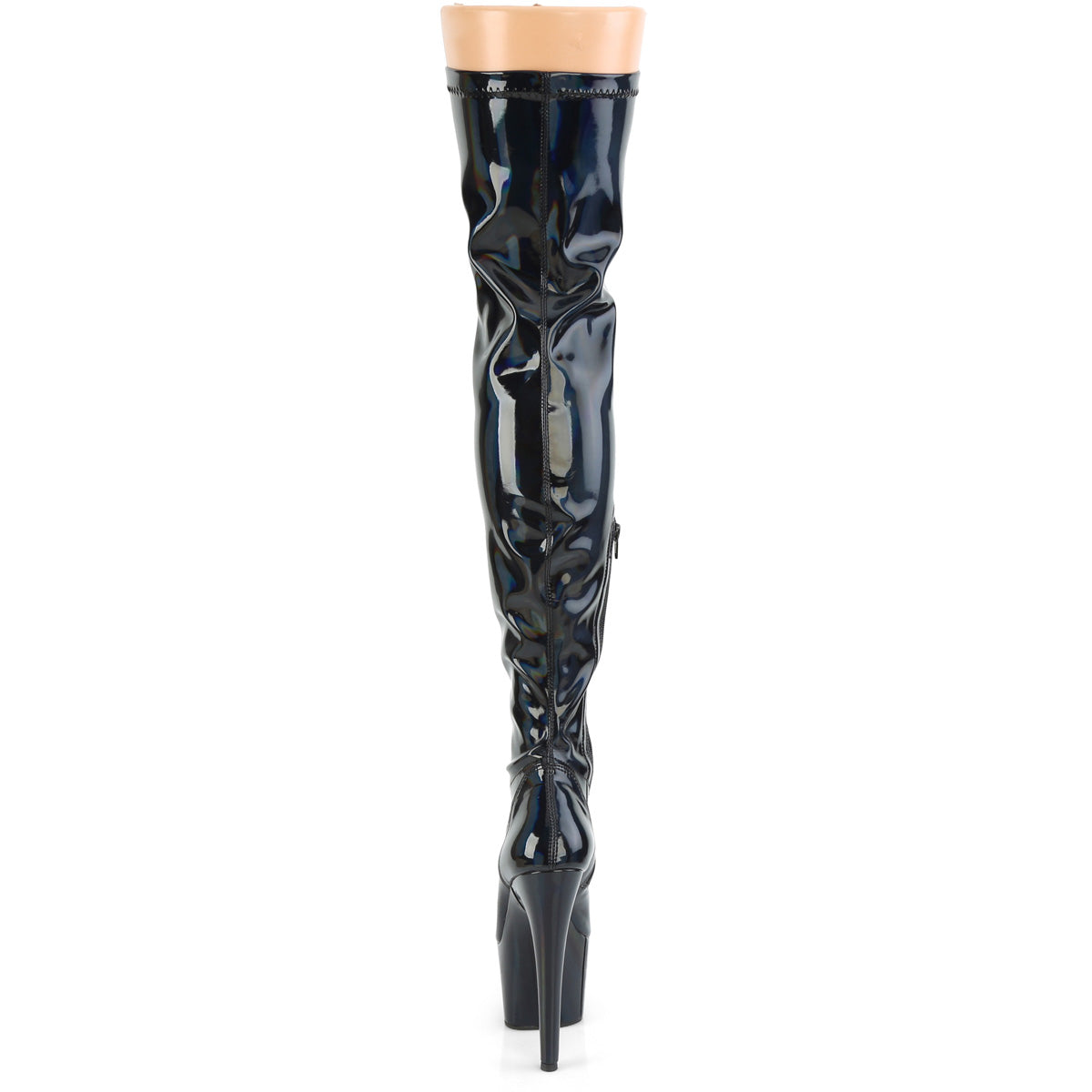 ADORE-3000HWR Pleaser 7" Heel Black Pole Dancing Thigh Highs-Pleaser- Sexy Shoes Fetish Footwear