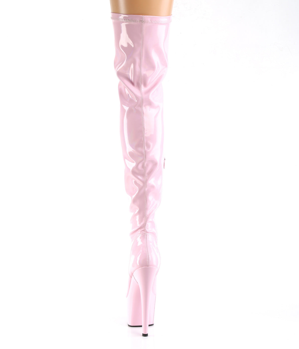 ADORE-3000HWR 7 Inch Heel Baby Pink Pole Dancing Thigh Highs-Pleaser- Sexy Shoes Fetish Footwear