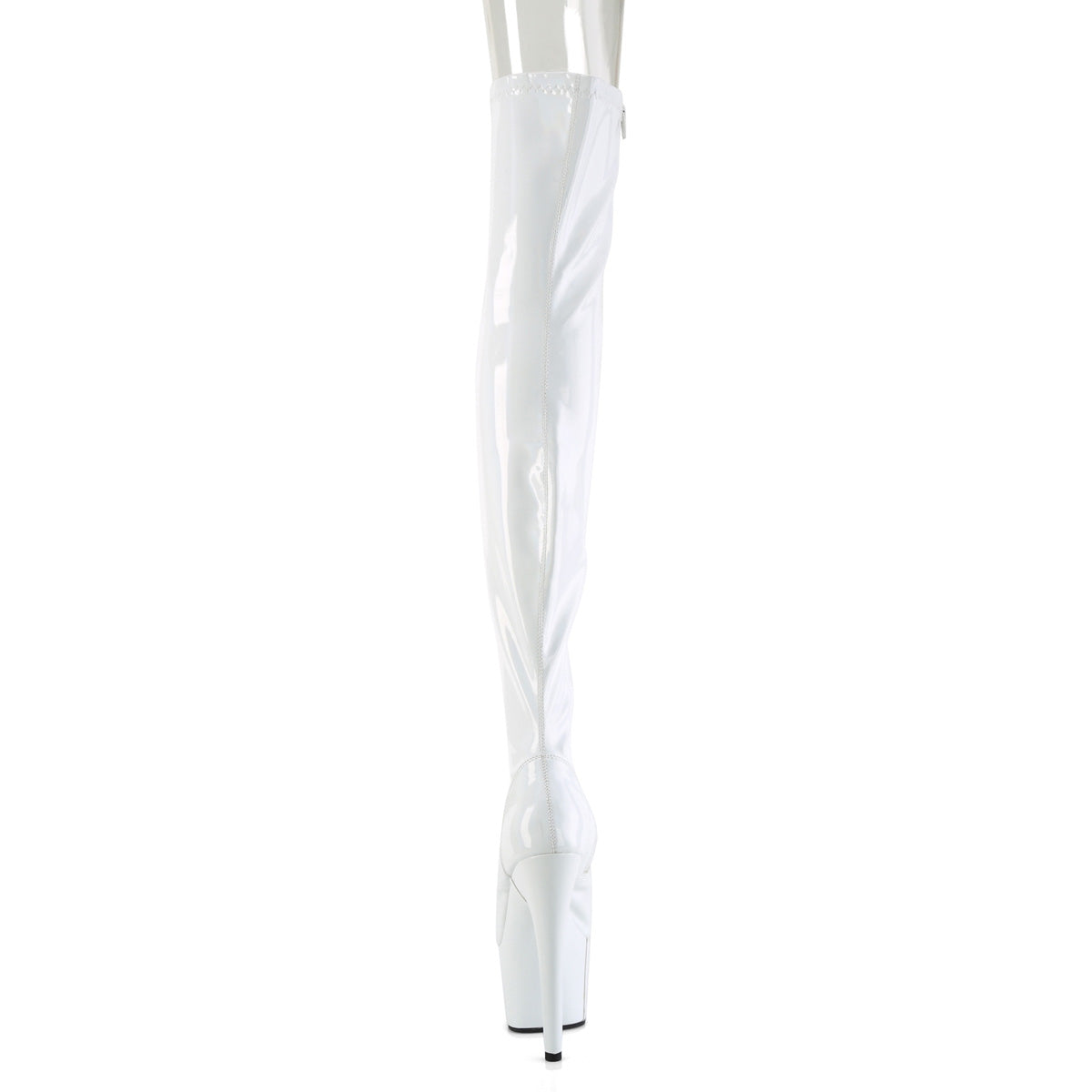 ADORE-3011HWR Pleaser White Holographic Exotic Dancing Thigh High Boots