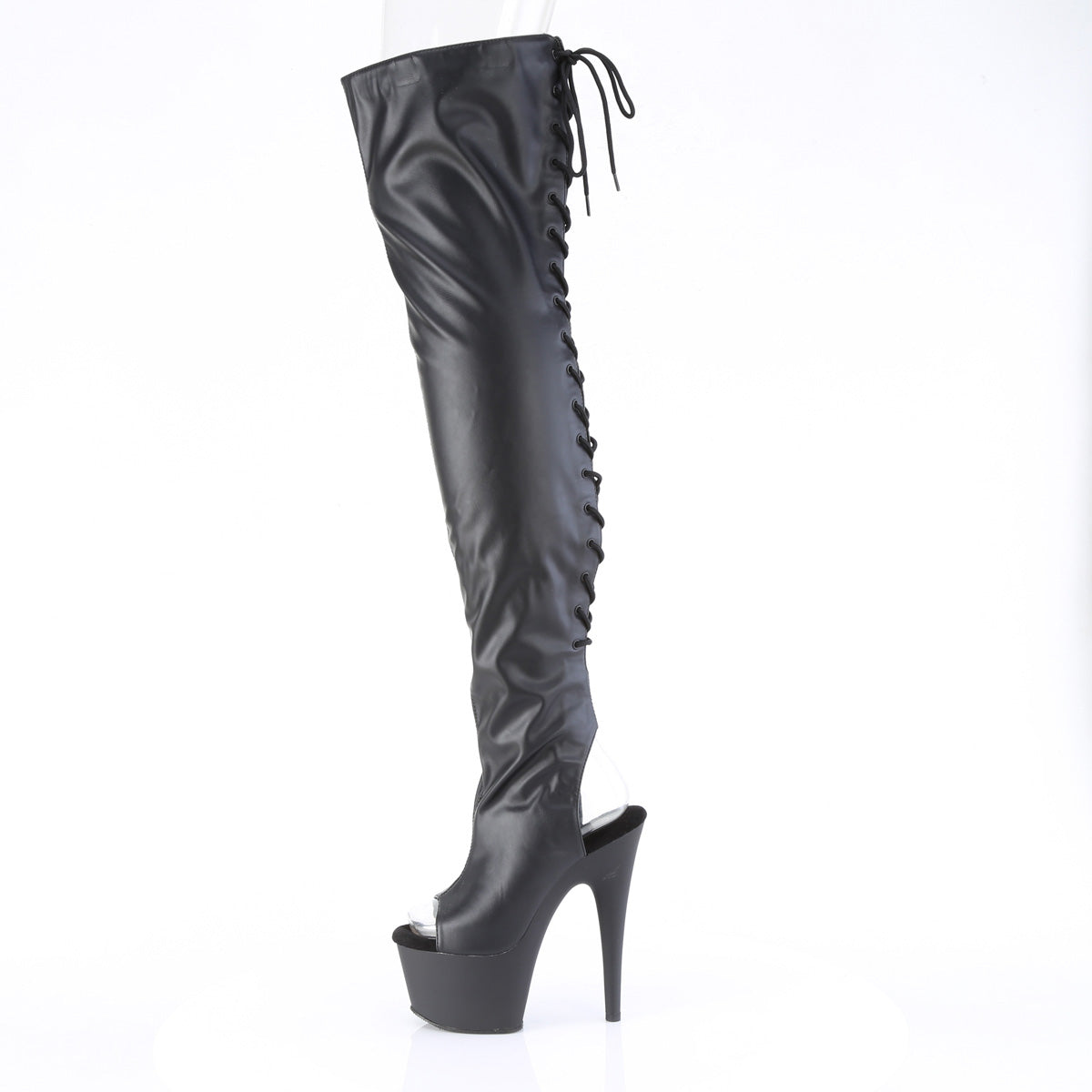 adore 3022 pleaser sexy footwear blk str pat blk