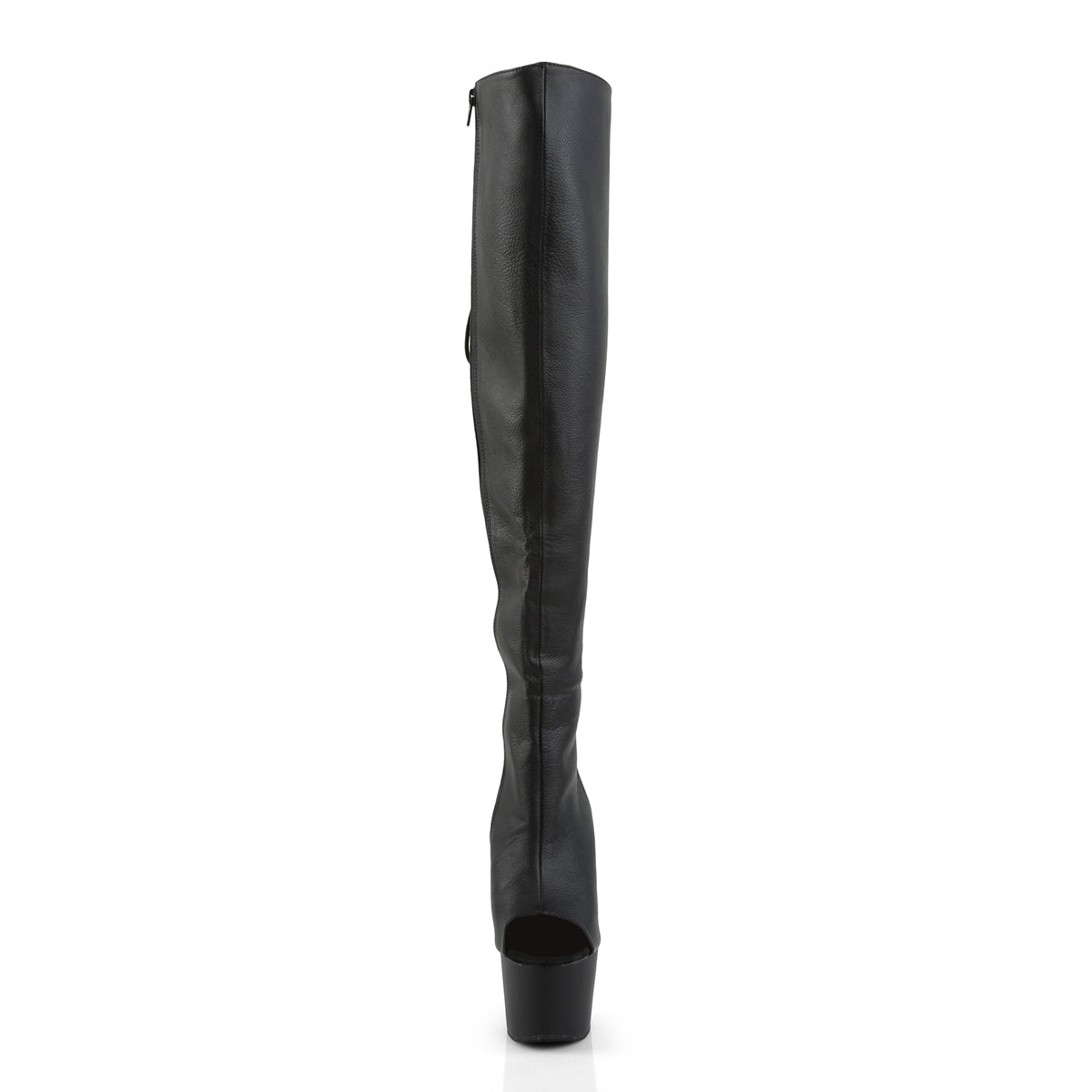 ADORE-3019 7" Heel Black Pole Dancing Thigh High Boots-Pleaser- Sexy Shoes Alternative Footwear