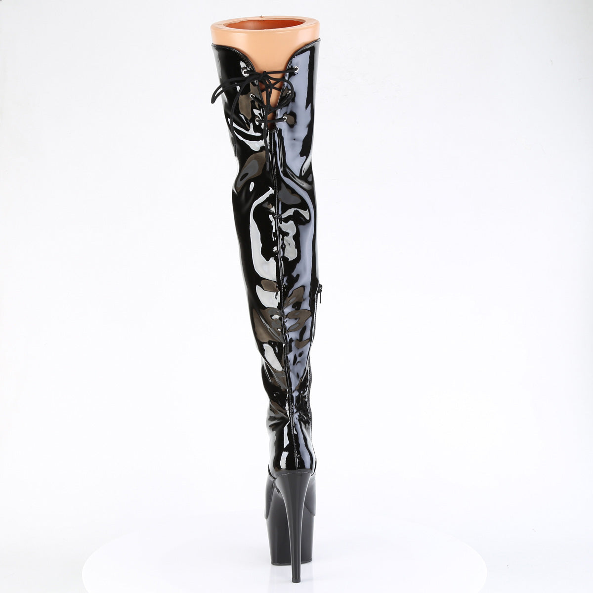 adore 3055 pleaser sexy footwear blk str pat blk