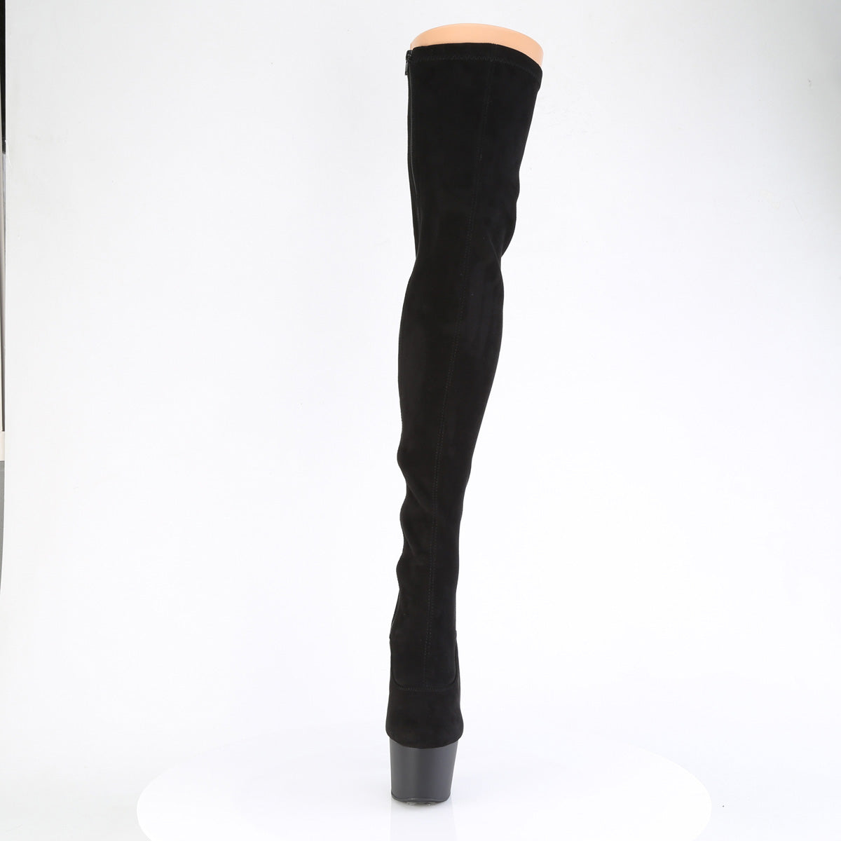 ADORE 3063 Pleaser 7 Inch Black Pole Dancing Thigh High Boots