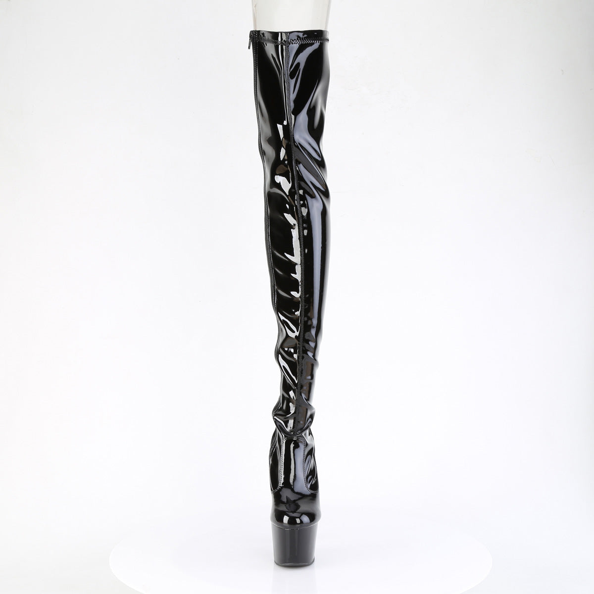 adore 3850 pleaser pole dancing shoes blk str pat blk