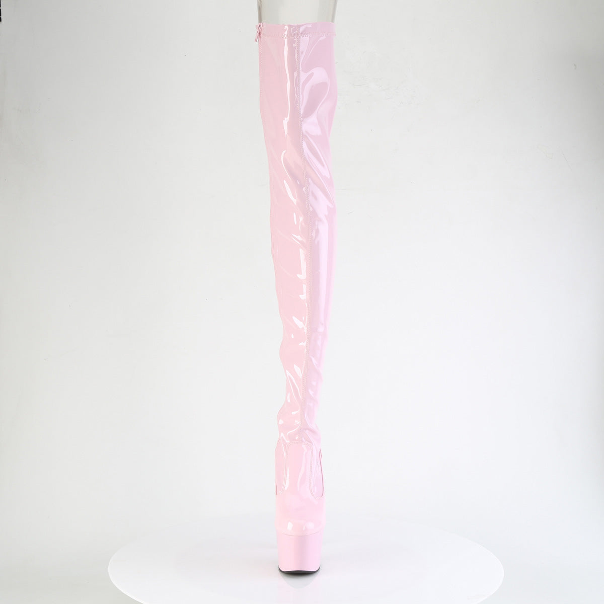 ADORE-3850 Pleaser Baby Pink Pole Dancing Thigh High Boots