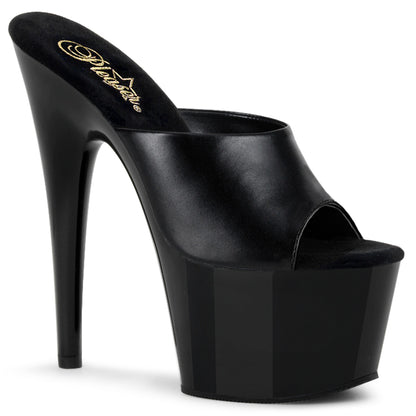 Adore-701 Sexy 7 "каблука черные кожаные сексуальные сандалии