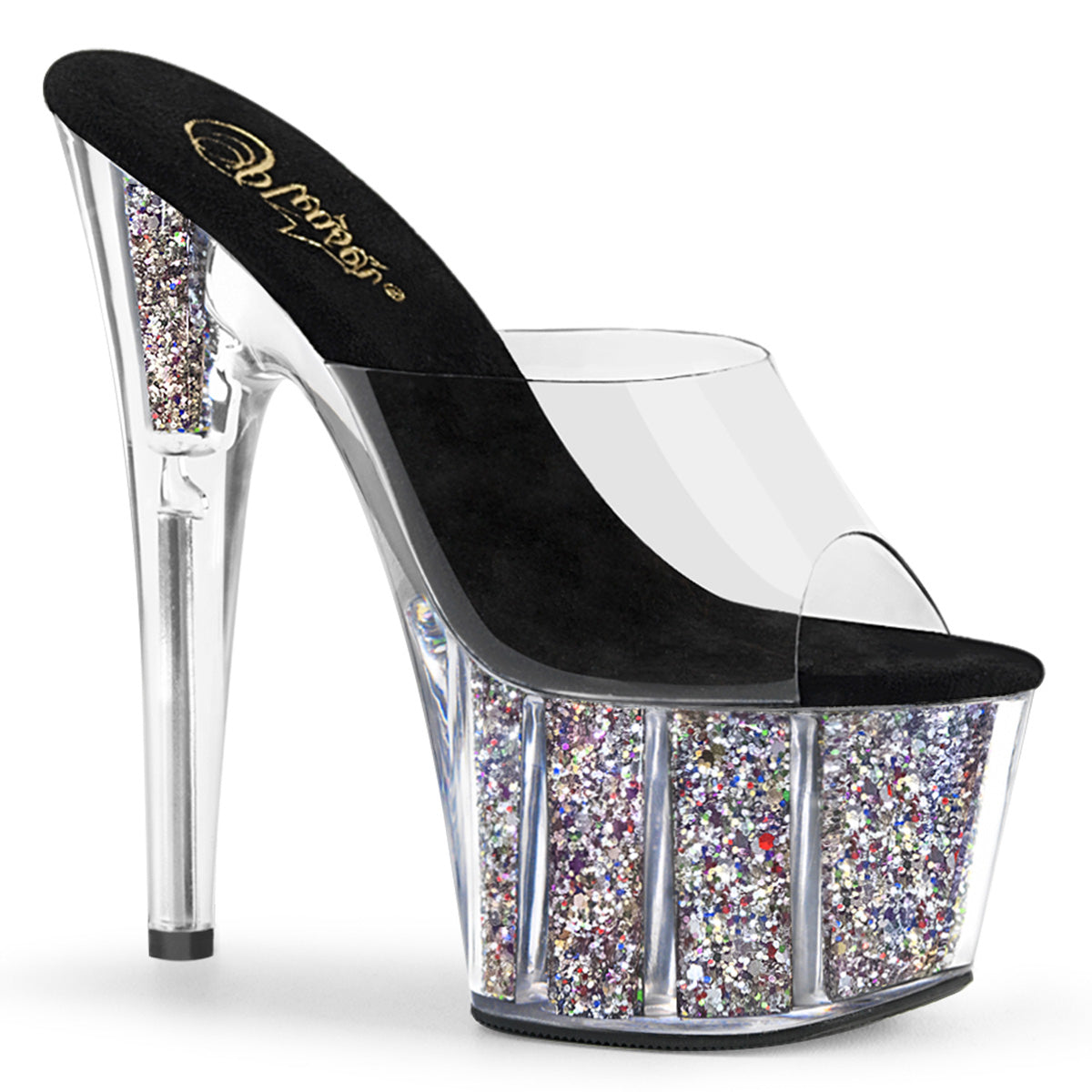 ADORE-701CG Pleaser Sexy 7 Inch Heel Glitter Platform Shoes-Pleaser- Sexy Shoes
