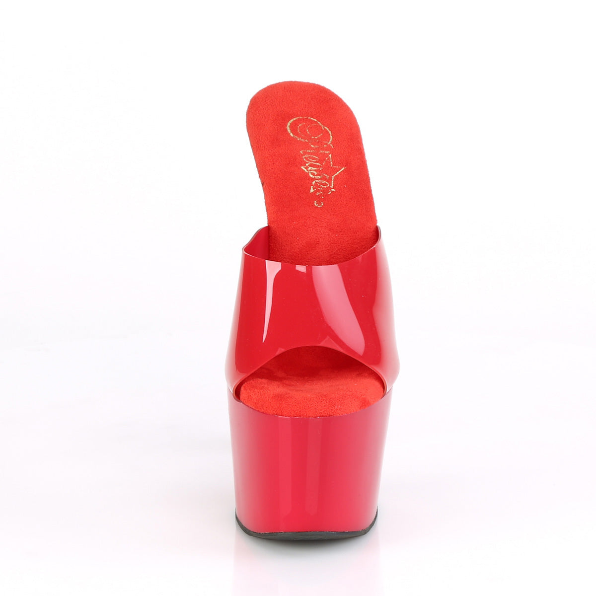ADORE-701N Pleaser 7 Inch Heel Red Pole Dancing Shoes-Pleaser- Sexy Shoes Alternative Footwear