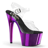 Adore-708 Pleaser 7 "Tacón morado Pole Dancer Sandals
